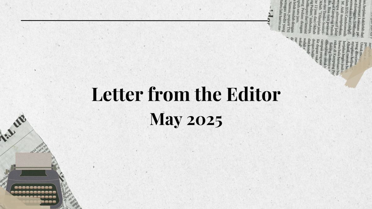 Letter From the Editor: May 2025